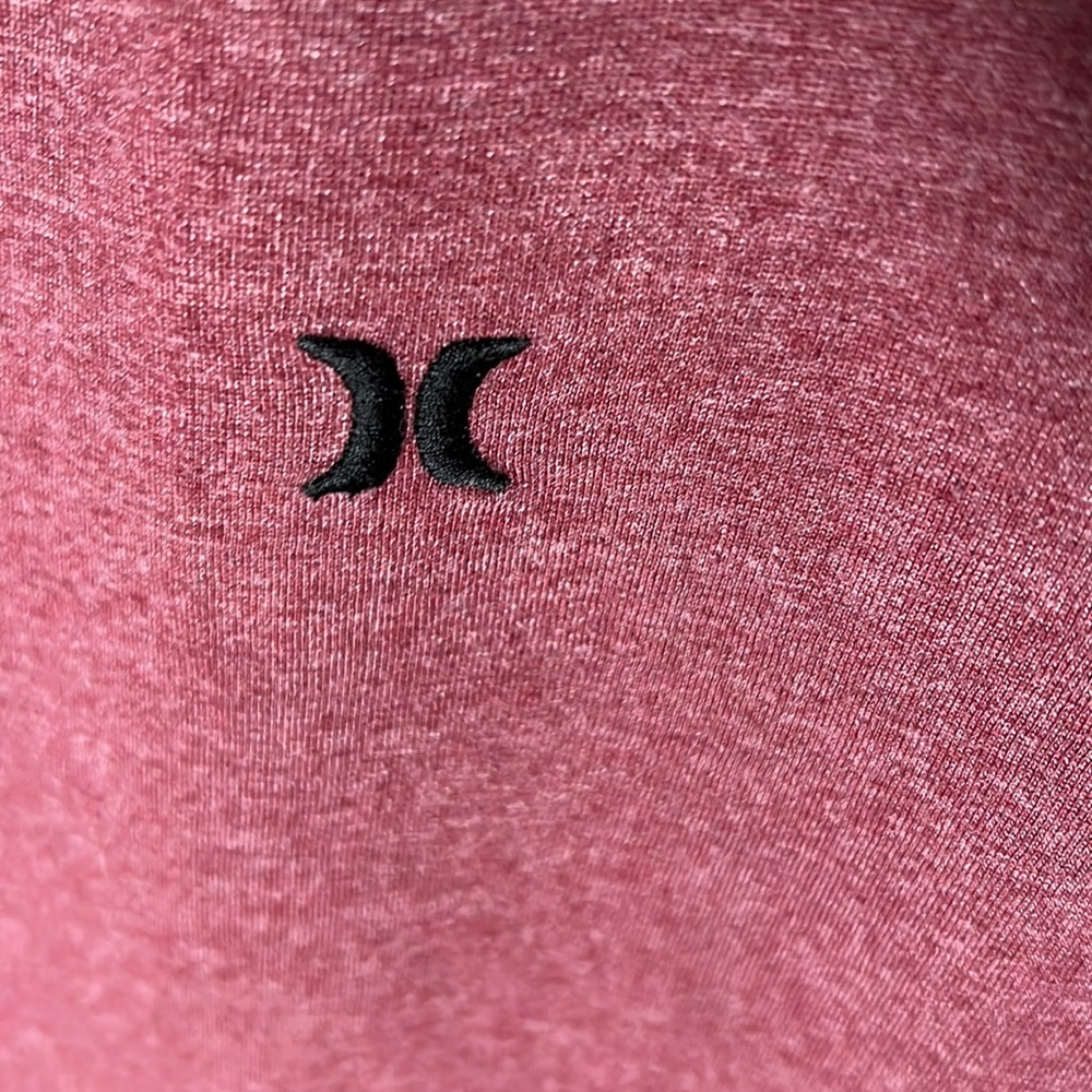 Hurley Mens LS Embroidered Logo Tee Color Red/Gray Size XXL - Picture 2 of 4